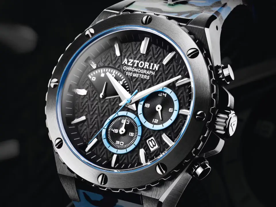Model Aztorin Chronograph 100 meters szeroko dostępny dzięki rozbudowanej sieci sprzedaży marki Apart
