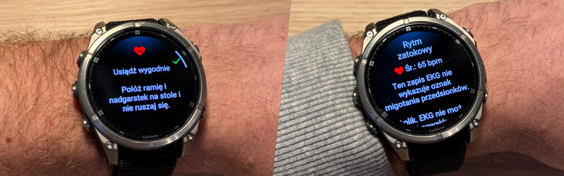 Korzystanie z funkcji EKG na zegarku Garmin