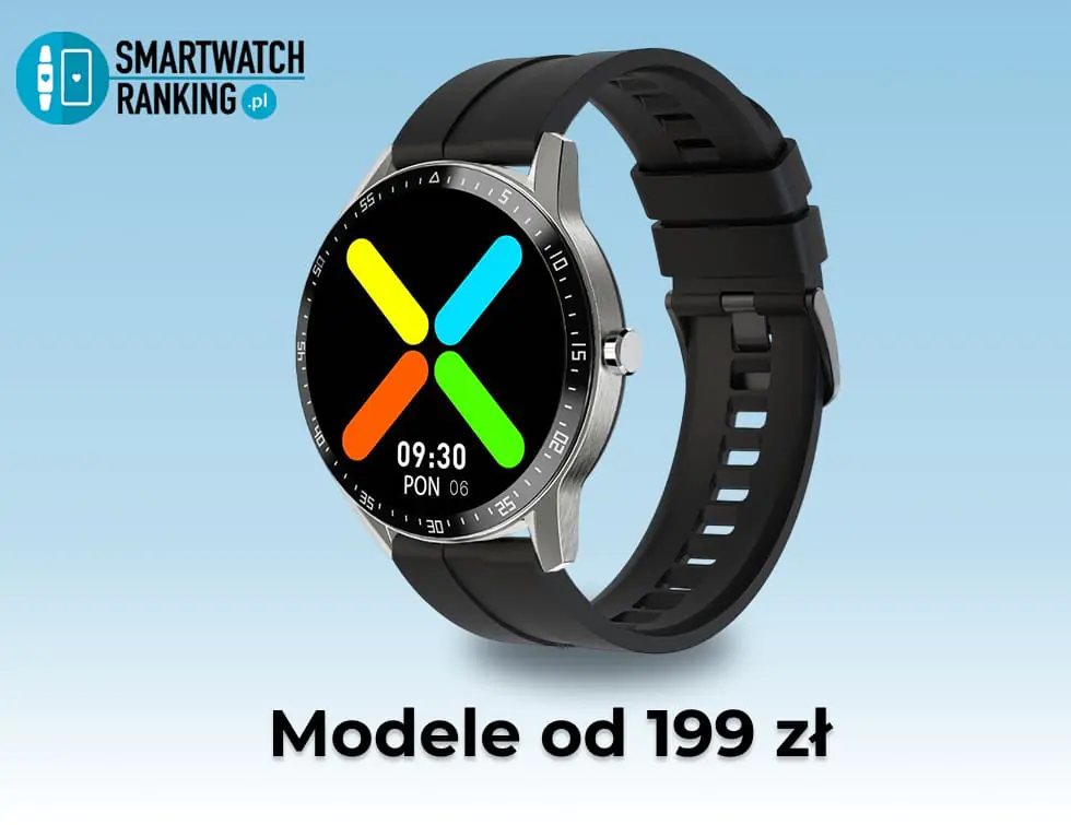 Czarny zegarek męski Gino Rossi model SW018-1 na jasnoniebieskim tle
