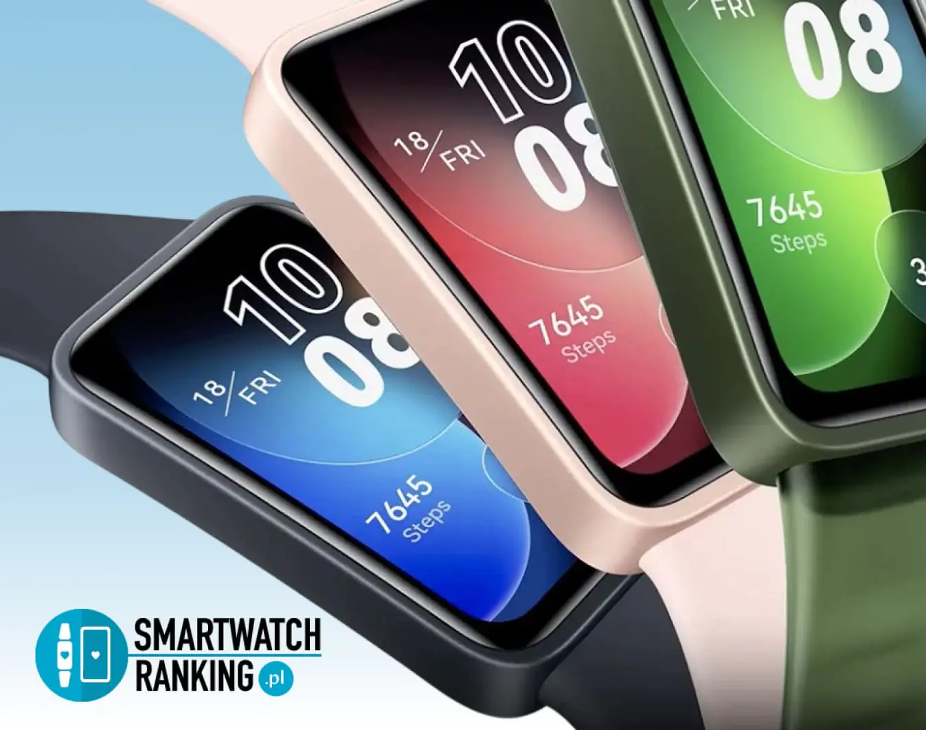 Huawei opaska Band 10 z wymiennym paskiem w różnych kolorach