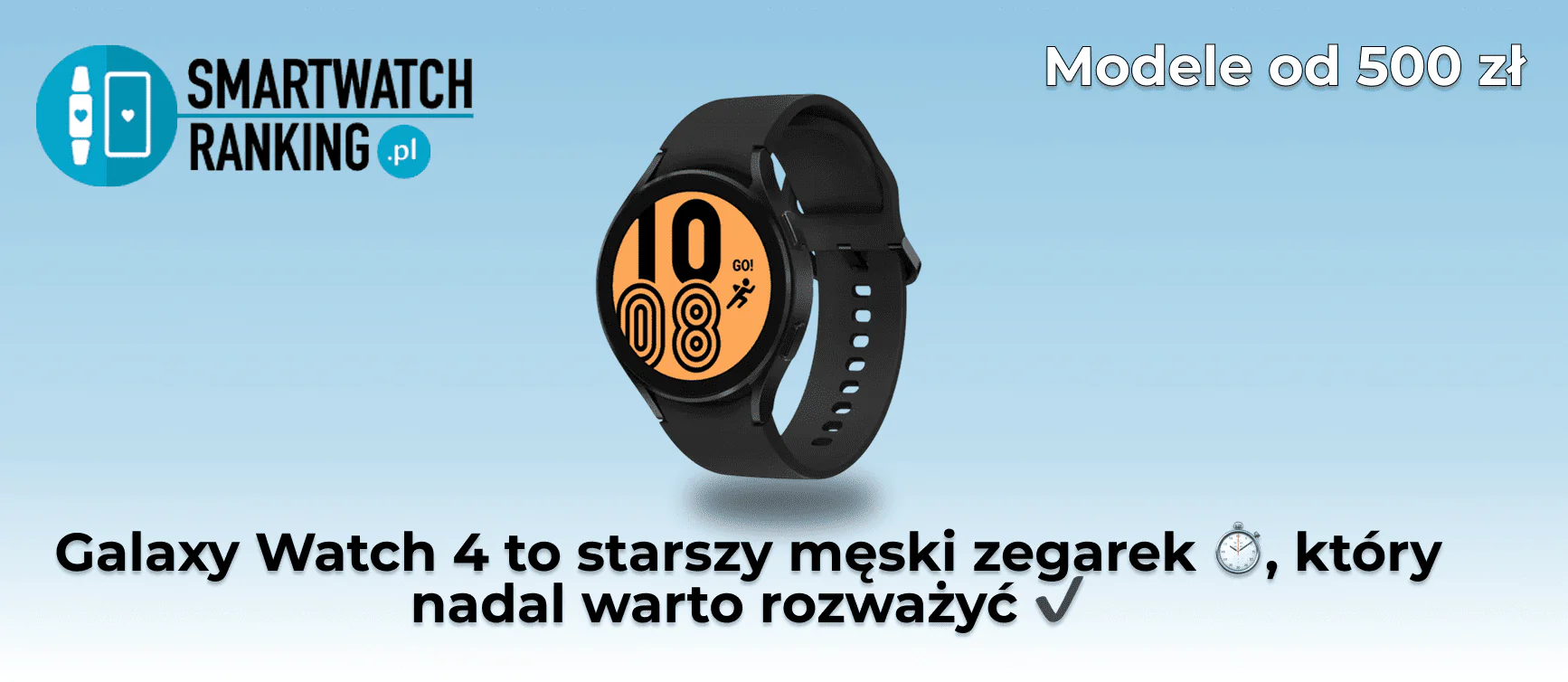 Komfort i lekka konstrukcja to zalety smartwatch męski Samsung Galaxy Watch 4