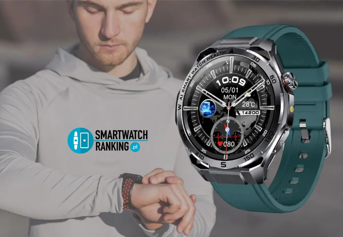 Smartwatch - Kardiowatch WM18 Plus opinie użytkowników chwalą klasyczny zielony model za funkcje i wygląd